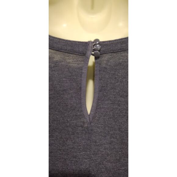 Ann Taylor LOFT Raglan Sleeve Animal Print Top, Gray, Biege, Brown, Sz XS - Picture 4 of 5